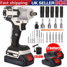 1000Nm 1/2" Cordless Electric Impact Wrench Drill Gun Ratchet Driver w/ Battery