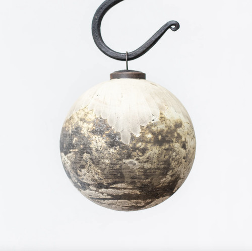 Heavy glass christmas baubles - glass,