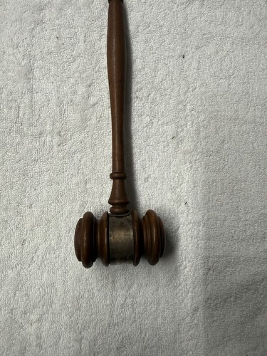 Wooden gavel engraved - w/,
