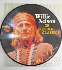 Willie Nelson 20 Golden Classics 12" Vinyl Picture Disc LP Record-1984- PD20021