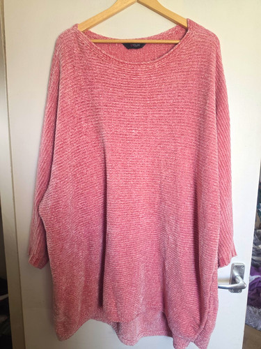 Yours pink chenille - chenille, round