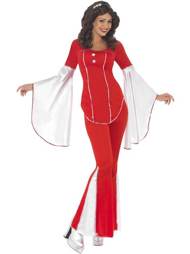 Ladies 70s red - red, disco