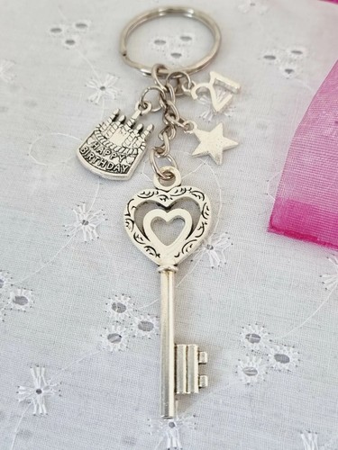 21st birthday keyring key - 21st,