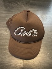 Corteiz Brown Logo Trucker Cap