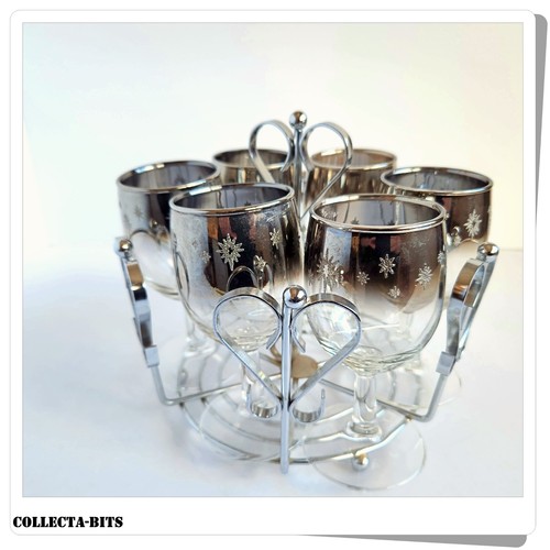 Silver frosted 60s wine - silver,