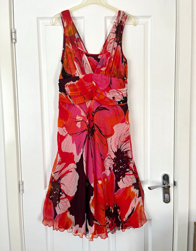 Vera mont floral chiffon silk - floral,