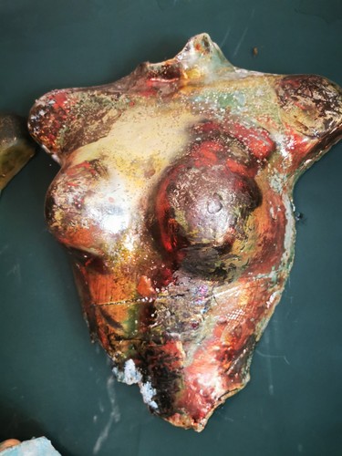 Raku ceramic female nude - ,