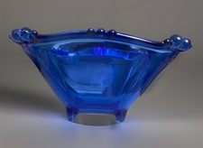 Unusual Cobolt Blue Glass