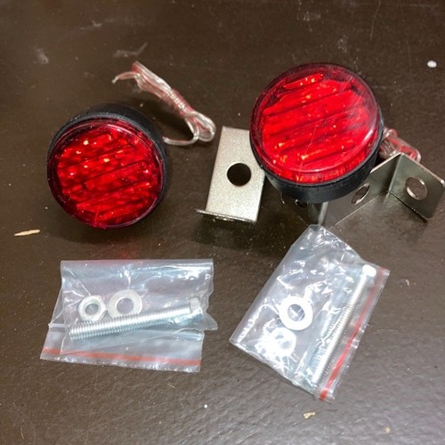 Red saftey lights 45mm - 2x,