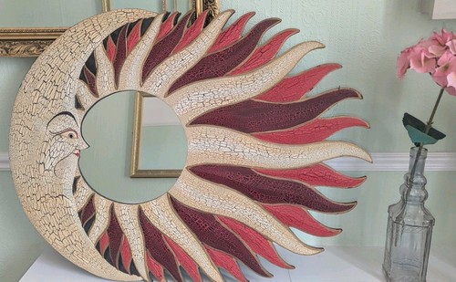 Vintage sun moon - moon, wall