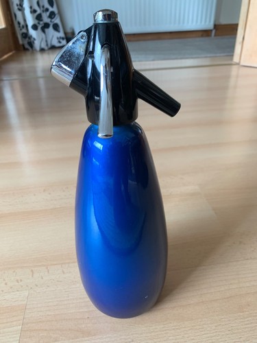 Old vintage blue soda - blue,