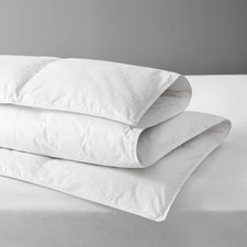 John Lewis British Duck Down 4.5 Tog White Washable Duvet - King (Dusty) B+