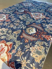 Colefax & Fowler Floriana Navy Fabric Remnant