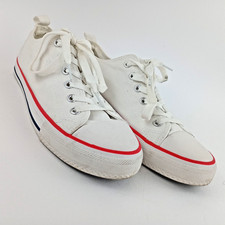 Ladies Primark White Plimsoles Trainers UK Size 5 EU38 Lace Up Flat