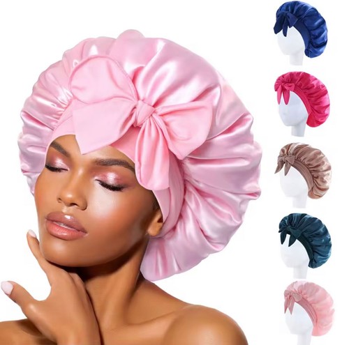 Satin silk sleep bonnet - satin, for