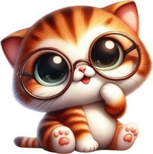 Colourful Baby Kitten Cat Wall