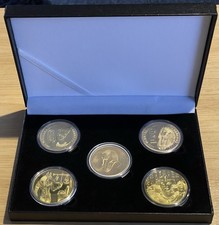 SET OF 5 GOLD PLATED