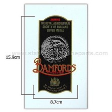 Bamford Stationary Engine Silver Medal Water Slide Transfer / Decal