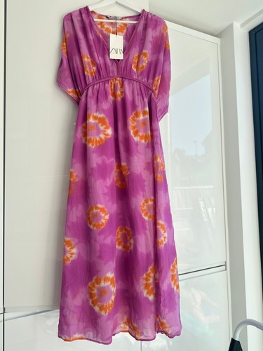 Zara maxi long cotton dress - zara,