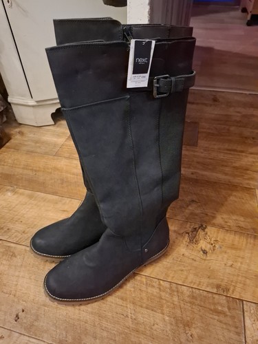 Next high black boots - high, size