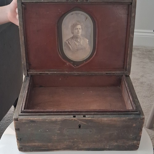 Antique wooden tool box - wooden, chest
