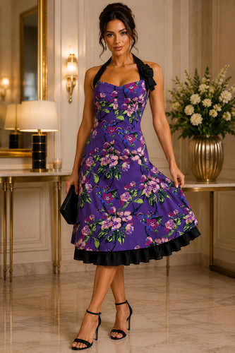 Karen millen purple floral - millen,