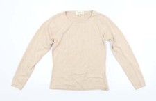 FRANK SAUL Womens Beige Scoop