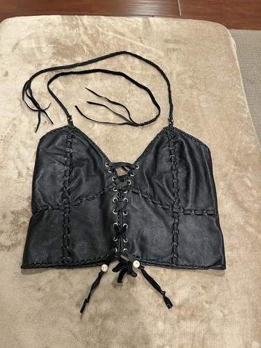 Rare lambskin leather black - rare,