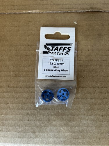 Staffs slot cars blue spoke - 5,