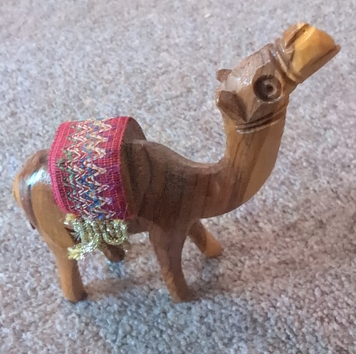 Wooden camel 11cm - wooden,