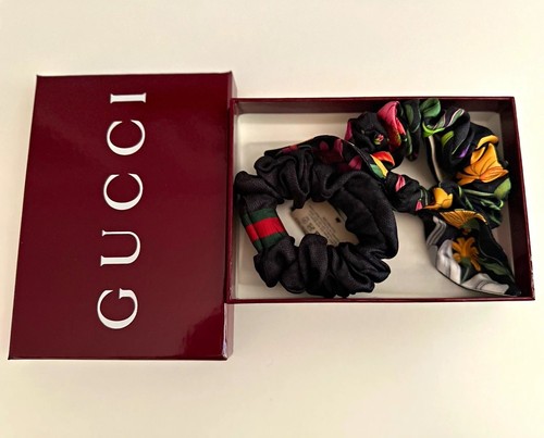 Gucci silk floral scrunchie - gucci,