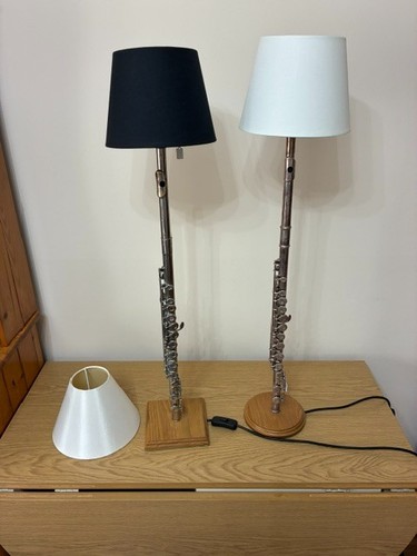 Table lamp upcycled - table,
