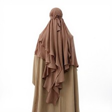 One Piece Long Khimar Hoooded