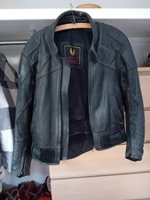 Vintage Belstaff Motorcycle, Biker Jacket, Black Leather, 44 Chest,  + Gillet.