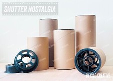 Thick heavy duty cardboard tubes with perforated plastic internal end caps