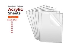 Clear acrylic plastic - clear, safety