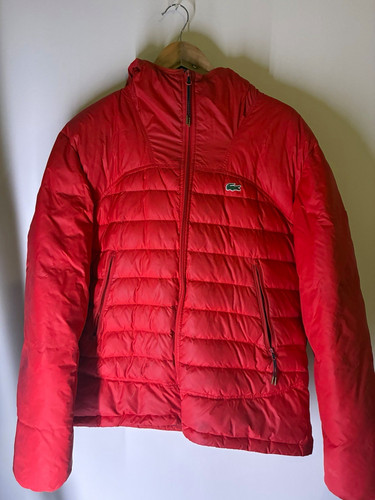 Lacoste men red polyester - lacoste, men's