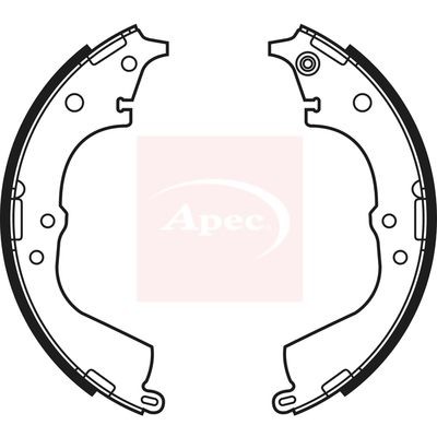Brake shoe set rear braking - shoe,