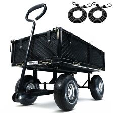 USED Garden Trolley 250KG Heavy-Duty Outdoor Wagon, Thick Wheel Gardening Cart