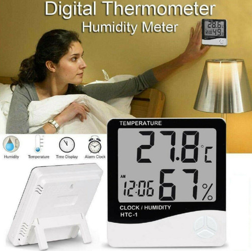 Digital lcd room thermometer - digital,