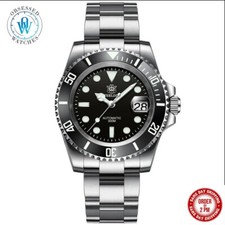 Steeldive SD1953 Black Seiko NH35 Automatic Dive Watch UK Stock Sameday Shipping