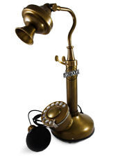 Old Designer Candlestick Rotary Dial Antique Telephone Collectible Office Décor