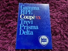 Lancia Coupe VX Brochure - UK Issue c1983 to 1985