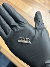 1x Silver metal diamanté Flat