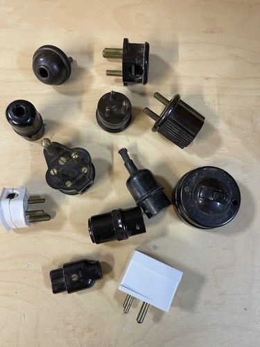 Bakelite electrical fittings - bakelite,