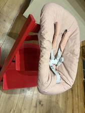Stokke Tripp Trapp Newborn Set in Coral Confetti Highchair Baby Seat