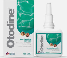 ICF Otodine Cat Dog Ear Cleaner Solution | Ear Drops to Stop Ear Wax Build 50ml