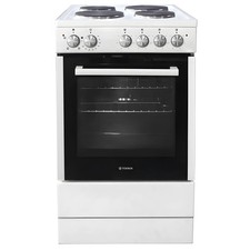 Teknix TKES54W - White 4 Zone Electric Single Oven - Manual cleaning - A energy