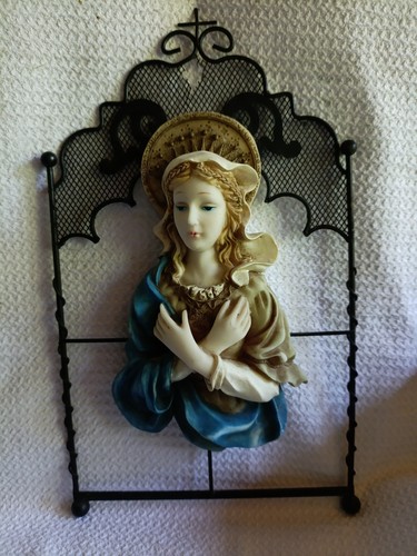 Vintage religious wall plaque - wall,