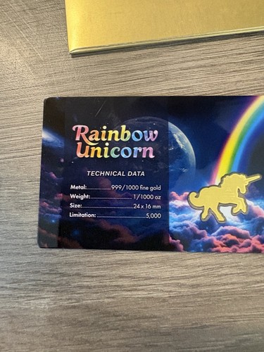 Rainbow unicorn 1000oz fine - unicorn,